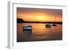 Rising sun in Tregastel, Brittany (Cote de granit rose). 2009-Gilles Targat-Framed Photographic Print