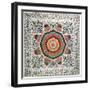 Rising Sun' or 'star of Bethlehem' Applique Quilt from New York, C.1830-50 (Cotton)-Mary Totten-Framed Giclee Print