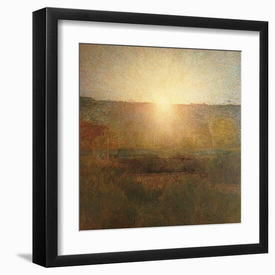 Rising Sun-Giuseppe Pellizza da Volpedo-Framed Art Print