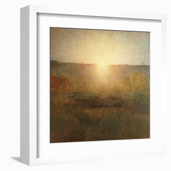 Rising Sun-Giuseppe Pellizza da Volpedo-Framed Art Print