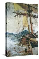 Rising Wind-Montague Dawson-Stretched Canvas