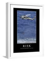 Risk: Inspirational Quote and Motivational Poster-null-Framed Photographic Print