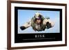 Risk: Inspirational Quote and Motivational Poster-null-Framed Photographic Print