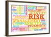 Risk Management Corporate Concept as a Abstract-kentoh-Framed Art Print