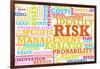 Risk Management Corporate Concept as a Abstract-kentoh-Framed Art Print