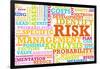 Risk Management Corporate Concept as a Abstract-kentoh-Framed Art Print