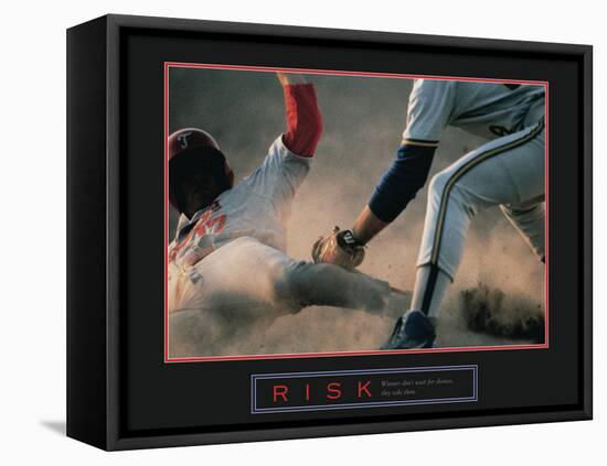 Risk-null-Framed Stretched Canvas