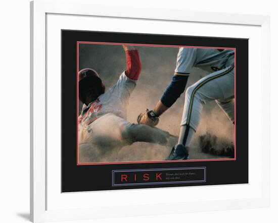 Risk-null-Framed Art Print