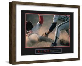 Risk-null-Framed Art Print