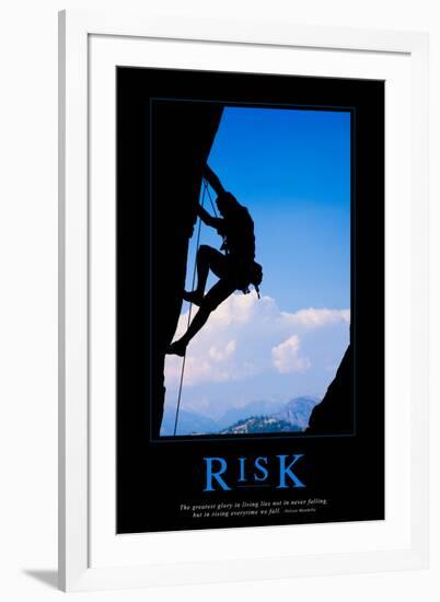 Risk-null-Framed Art Print