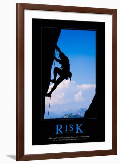 Risk-null-Framed Art Print