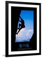 Risk-null-Framed Art Print