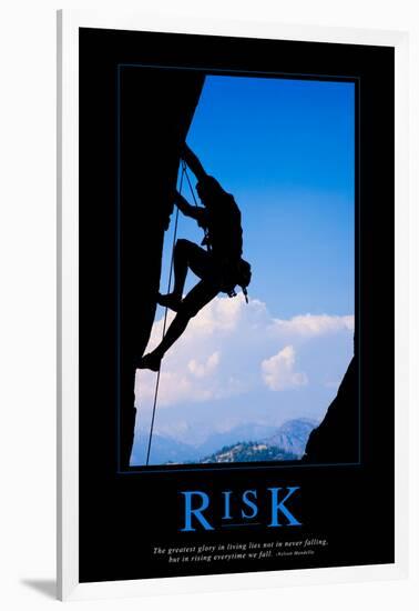 Risk-null-Framed Art Print