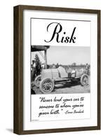 Risk-Wilbur Pierce-Framed Art Print