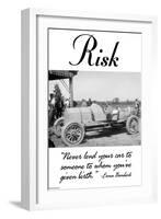 Risk-Wilbur Pierce-Framed Art Print