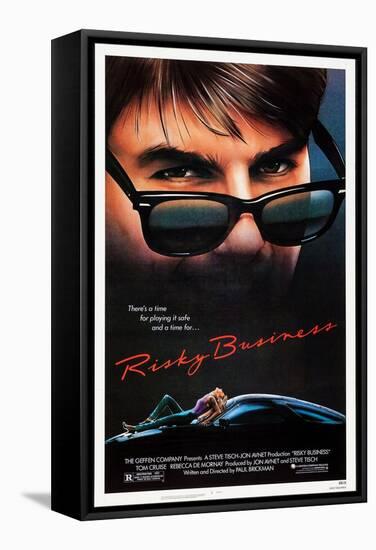 Risky Business, Tom Cruise, Rebecca De Mornay, 1983. © Warner Bros. Courtesy: Everett Collection-null-Framed Stretched Canvas