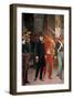 Risorgimento: “” Arrest of the Italian Patriot and Politician Carlo Poerio (1803-1867)” Painting By-Saverio Altamura-Framed Giclee Print