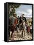 Risorgimento: Meeting at Teano De Vittorio Emanuele II (Victor Emmanuel Ii) (Victor-Emmanuel) (1820-Tancredi Scarpelli-Framed Stretched Canvas