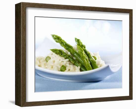 Risotto with Green Asparagus-null-Framed Photographic Print