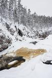 River Flowing in Snowy Winter Forest-Risto0-Photographic Print