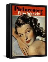Rita Hayworth (1918-198), American Actress, 1941-null-Framed Stretched Canvas