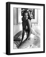 RITA HAYWORTH (b/w photo)-null-Framed Photo