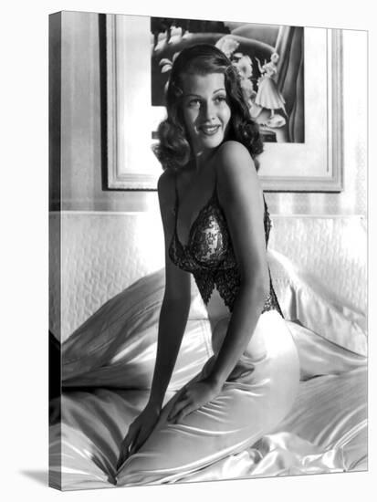 RITA HAYWORTH (b/w photo)-null-Stretched Canvas