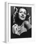 Rita Hayworth (born as Margarita Cansino, 1918 - 1987), here 1942 (b/w photo)-null-Framed Photo