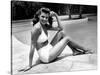 Rita Hayworth (born as Margarita Cansino, 1918 - 1987), here 1947 (b/w photo)-null-Stretched Canvas