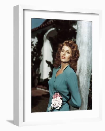 Rita Hayworth (born as Margarita Cansino, 1918 - 1987), here 1948 (photo)-null-Framed Photo