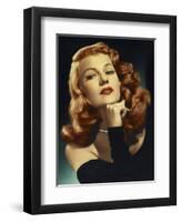 Rita Hayworth. "Gilda" 1946, Directed by Charles Vidor-null-Framed Premium Photographic Print