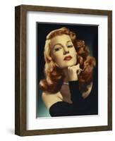 Rita Hayworth. "Gilda" 1946, Directed by Charles Vidor-null-Framed Photographic Print