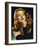 Rita Hayworth. "Gilda" 1946, Directed by Charles Vidor-null-Framed Photographic Print