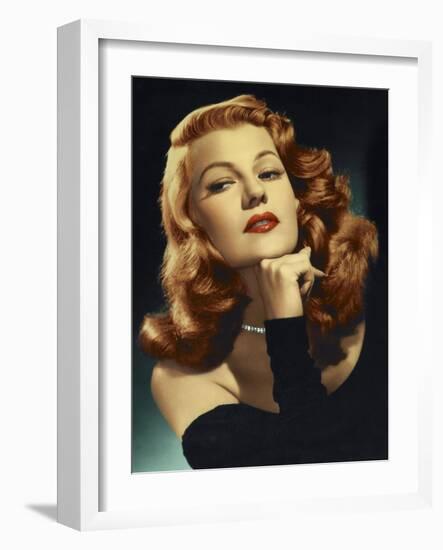 Rita Hayworth. "Gilda" 1946, Directed by Charles Vidor-null-Framed Photographic Print