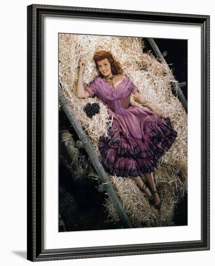 Rita Hayworth, The Loves of Carmen, 1948-null-Framed Photographic Print