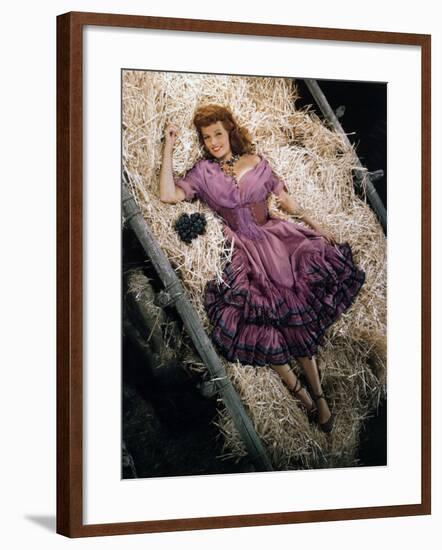 Rita Hayworth, The Loves of Carmen, 1948-null-Framed Photographic Print