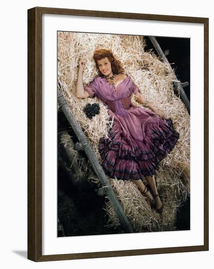 Rita Hayworth, The Loves of Carmen, 1948-null-Framed Photographic Print