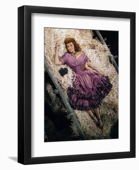 Rita Hayworth, The Loves of Carmen, 1948-null-Framed Photographic Print