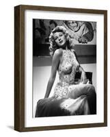 Rita Hayworth. "Tuesday's Orchids" 1942, "You Were Never Lovelier" Directed by William A. Seiter-null-Framed Photographic Print