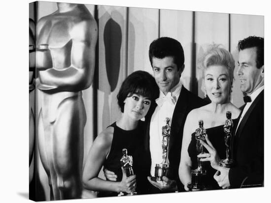 Rita Moreno and George Chakiris Winners of Best Supporting Actor Oscars for "West Side Story"-J^ R^ Eyerman-Stretched Canvas