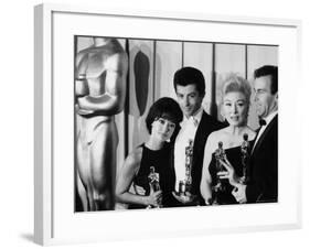 Rita Moreno and George Chakiris Winners of Best Supporting Actor Oscars for "West Side Story"-J^ R^ Eyerman-Framed Premium Photographic Print