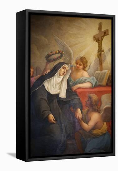 Rita of Cascia, Patron Saint of the Impossible, Abused Wives and Widows-Godong-Framed Stretched Canvas