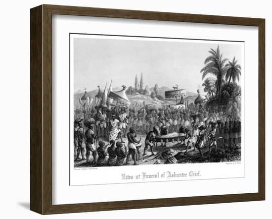 Rites at Funeral of Ashantee Chief-A Thom-Framed Giclee Print