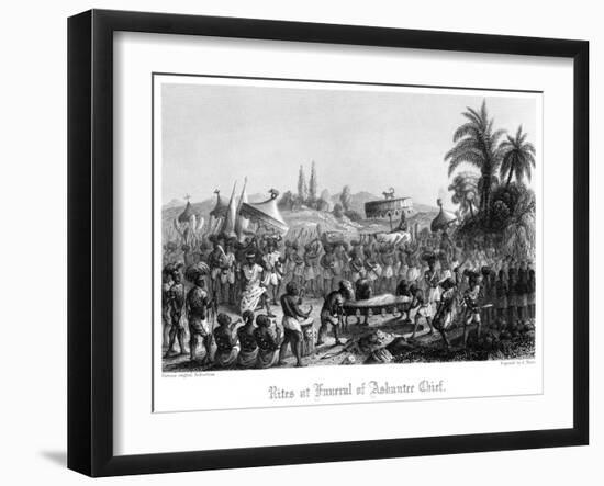 Rites at Funeral of Ashantee Chief-A Thom-Framed Giclee Print