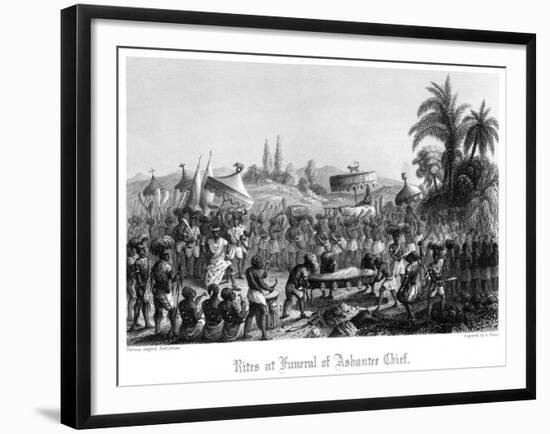 Rites at Funeral of Ashantee Chief-A Thom-Framed Giclee Print