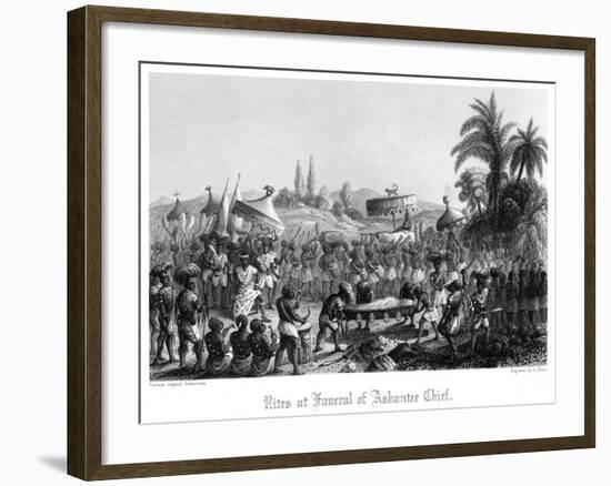 Rites at Funeral of Ashantee Chief-A Thom-Framed Giclee Print