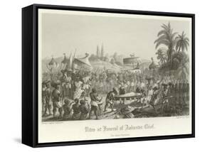 Rites at the Funeral of an Ashanti Chief-null-Framed Stretched Canvas