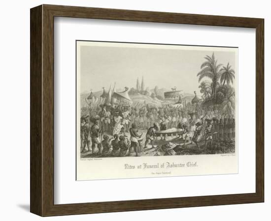 Rites at the Funeral of an Ashanti Chief-null-Framed Giclee Print