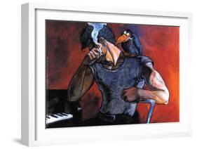 Ritratto di Tom Waits, 1986-Andrea Pazienza-Framed Art Print