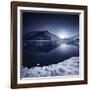 Ritsa Lake in the Snow Covered Mountains of Ritsa Nature Reserve, Georgia-null-Framed Photographic Print